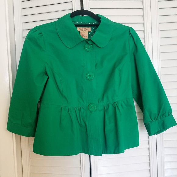 Green peplum jacket - Picture 1 of 5